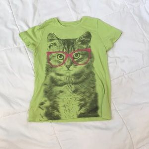 Green cat shirt